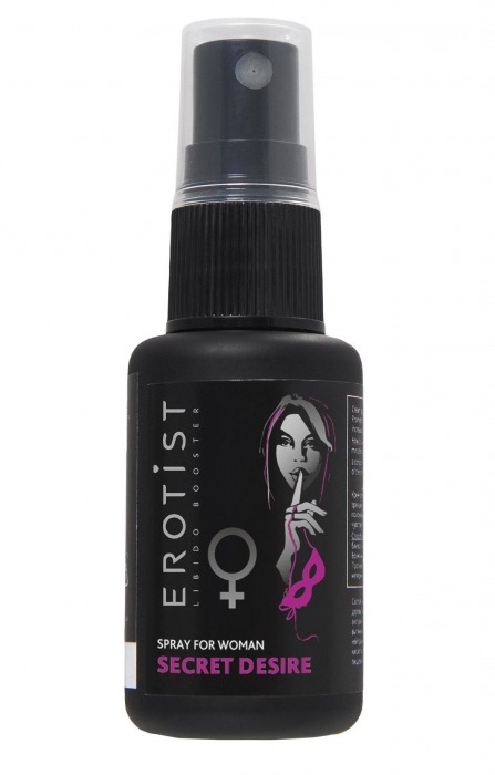 Возбуждающий спрей для женщин Erotist Secret Desire - 30 мл. - Erotist Libido Booster - купить с доставкой в Новочебоксарске