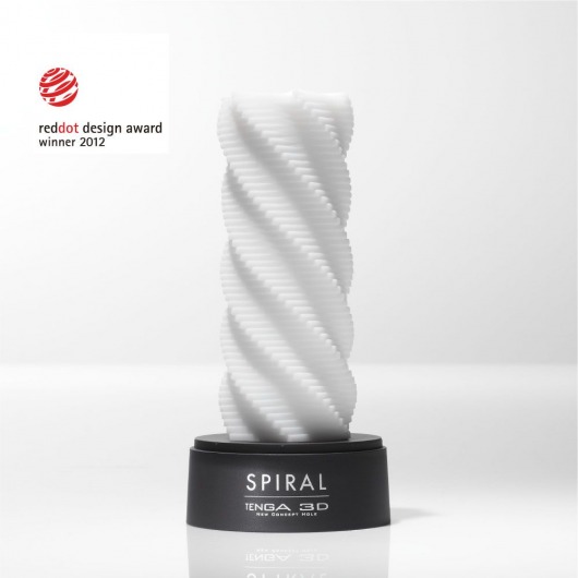Белый 3D мастурбатор SPIRAL - Tenga - в Новочебоксарске купить с доставкой