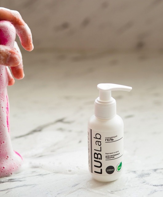 Очищающий эко-гель для секс-игрушек с ароматом бергамота и мяты - 100 мл. - LUBLab - купить с доставкой в Новочебоксарске