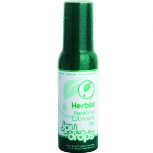 Смазка на водной основе JoyDrops Herbal - 100 мл. - JoyDrops - купить с доставкой в Новочебоксарске
