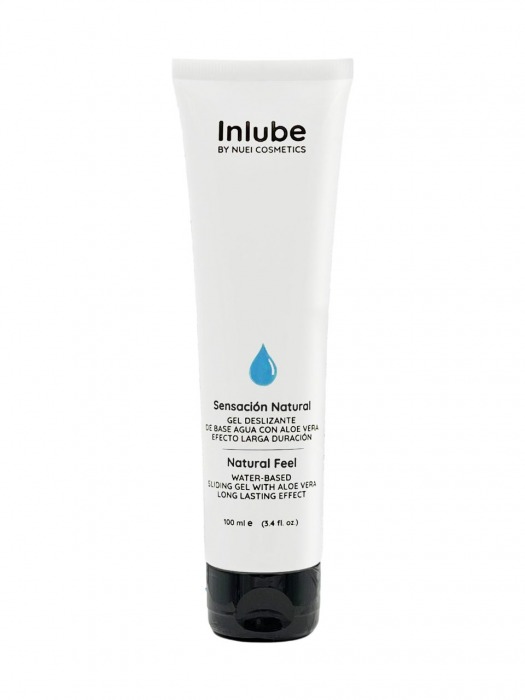 Интимный лубрикант с алоэ вера Inlube Natural Feel - 100 мл. - Nuei cosmetics - купить с доставкой в Новочебоксарске