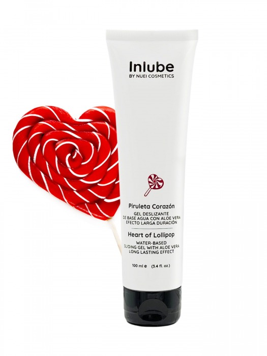 Смазка на водной основе Nuei Inlube Lollipop с алоэ вера и ароматом леденцов - 100 мл. - Nuei cosmetics - купить с доставкой в Новочебоксарске
