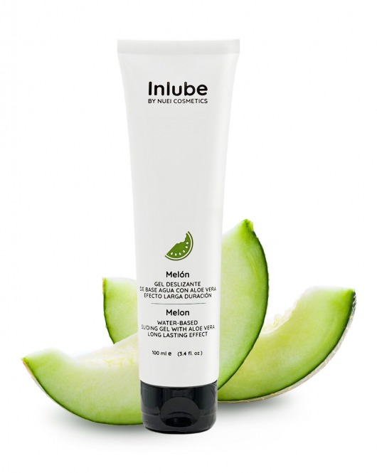 Лубрикант на водной основе Nuei Inlube с алоэ вера и ароматом дыни - 100 мл. - Nuei cosmetics - купить с доставкой в Новочебоксарске