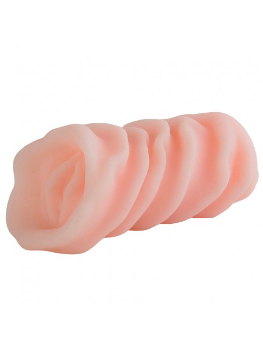 Телесный мастурбатор-вагина с нежными складочками - Sitabella - в Новочебоксарске купить с доставкой