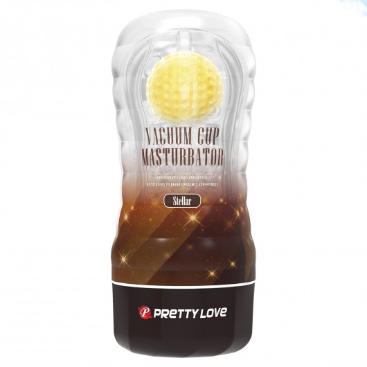 Прозрачный текстурированный мастурбатор Vacuum Cup Masturbator Stellar - Baile - в Новочебоксарске купить с доставкой