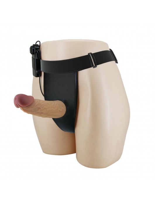 Полый вибрострапон на регулируемых трусиках Draven - 17,5 см. - Baile - купить с доставкой в Новочебоксарске