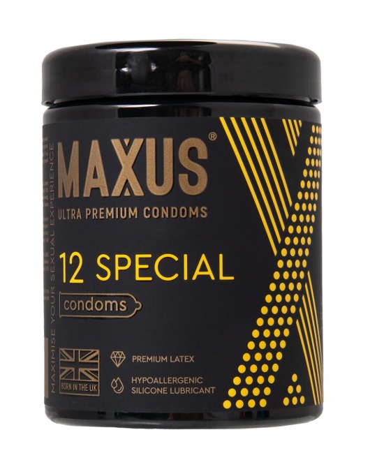 Презервативы с точками и рёбрами MAXUS Special - 12 шт. - Maxus - купить с доставкой в Новочебоксарске