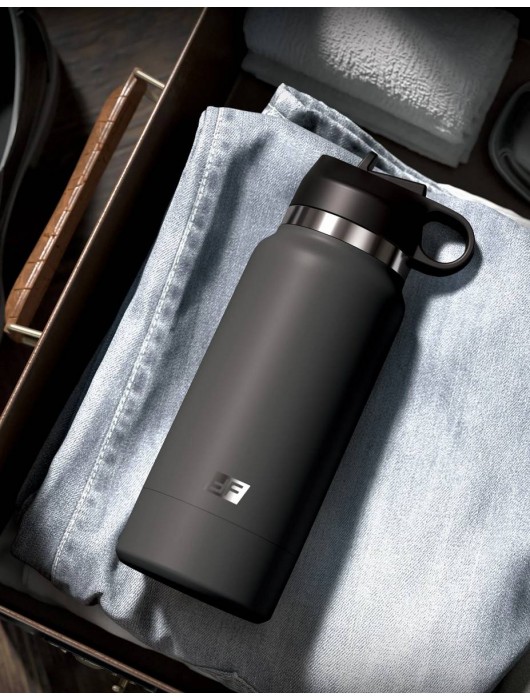 Серый мастурбатор в виде бутылки F*ck Flask - Pipedream - в Новочебоксарске купить с доставкой