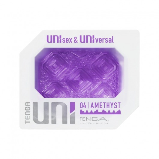 Фиолетовый мастурбатор-стимулятор Tenga Uni Amethyst - Tenga - в Новочебоксарске купить с доставкой