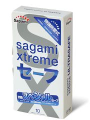 Презервативы Sagami Xtreme Ultrasafe с двойным количеством смазки - 10 шт. - Sagami - купить с доставкой в Новочебоксарске