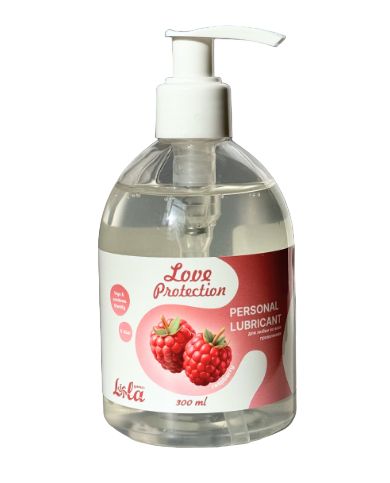 Лубрикант на водной основе Love Protection Raspberry с ароматом малины - 300 мл. - Lola Games - купить с доставкой в Новочебоксарске