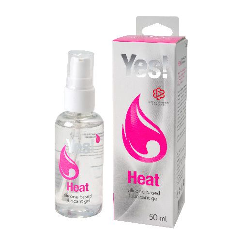 Возбуждающая силиконовая вагинальная смазка Yes Heat - 50 мл. - Sitabella - купить с доставкой в Новочебоксарске