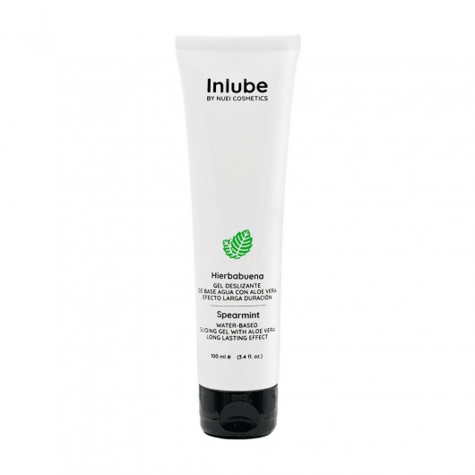 Водный лубрикант Nuei Inlube с алоэ вера и ароматом мяты - 100 мл. - Nuei cosmetics - купить с доставкой в Новочебоксарске