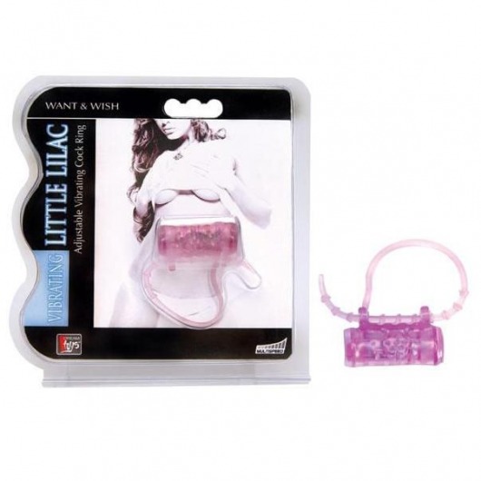 Эрекционное кольцо с вибратором LITTLE LILAC - Dream Toys - в Новочебоксарске купить с доставкой
