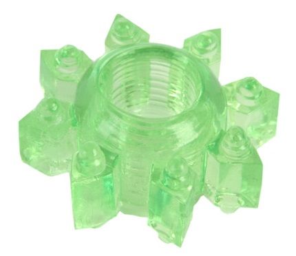 Зеленое эрекционное кольцо-звезда - Toyfa Basic - в Новочебоксарске купить с доставкой