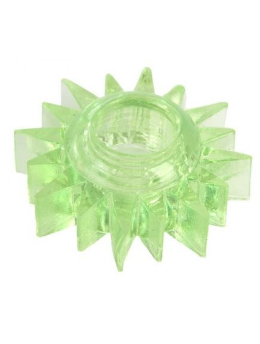 Зеленое эрекционное кольцо-солнце - Toyfa Basic - в Новочебоксарске купить с доставкой