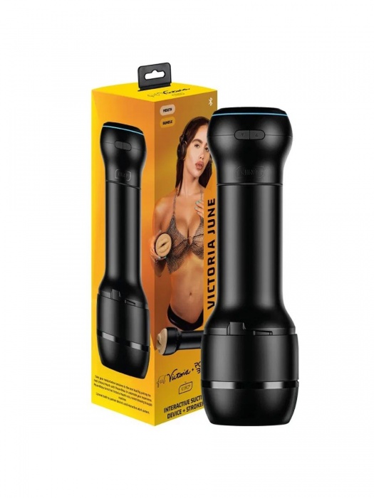 Мастурбатор-ротик с интерактивной насадкой PowerBlow   FeelVictoria Mouth - Kiiroo - в Новочебоксарске купить с доставкой