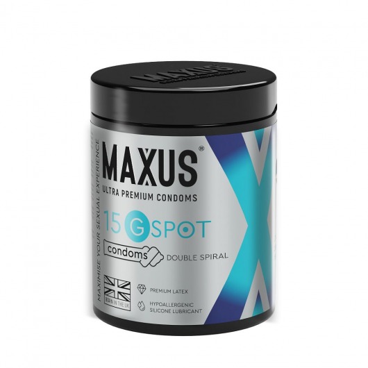 Гладкие презервативы Maxus G spot с двойной спиралью - 15 шт. - Maxus - купить с доставкой в Новочебоксарске