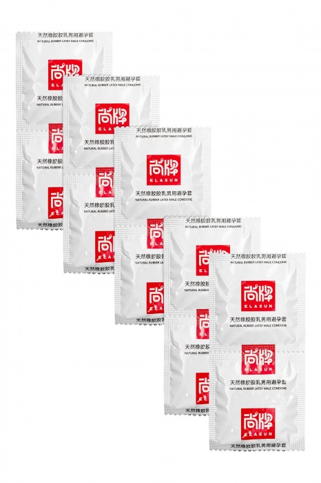 Презервативы с точками и ребрами Elasun Ribbed and Dotted - 10 шт. - Elasun - купить с доставкой в Новочебоксарске