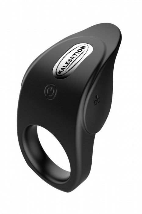 Черное эрекционное виброкольцо Vibro Lust Ring - MALESATION - в Новочебоксарске купить с доставкой