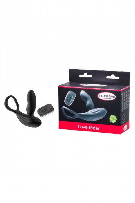 Стимулятор простаты с эрекционным кольцом Love Rider - MALESATION - в Новочебоксарске купить с доставкой