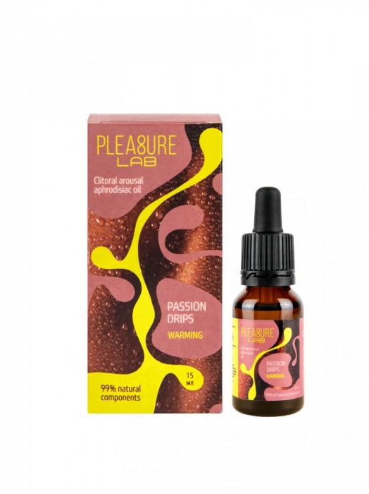 Капли с согревающим эффектом Passion Drips Warming - 15 мл. - Pleasure Lab - купить с доставкой в Новочебоксарске