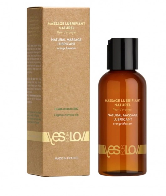Натуральная массажная смазка Natural Lubricant Orange Blossom - 100 мл. - YESforLOV - купить с доставкой в Новочебоксарске
