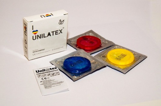 Разноцветные ароматизированные презервативы Unilatex Multifruits - 3 шт. - Unilatex - купить с доставкой в Новочебоксарске