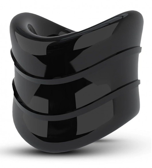 Черное эрекционное кольцо на мошонку Beef Ball Stretcher Snug X Long - Blush Novelties - в Новочебоксарске купить с доставкой