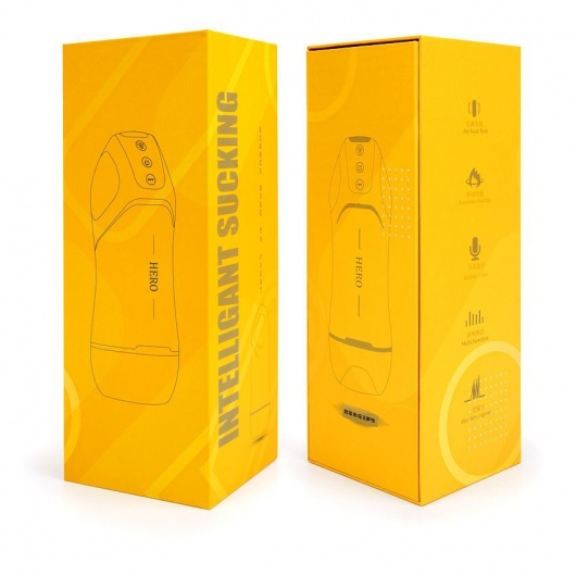 Белый вибромастурбатор Hero с режимом вакуума - A-LOVING - в Новочебоксарске купить с доставкой