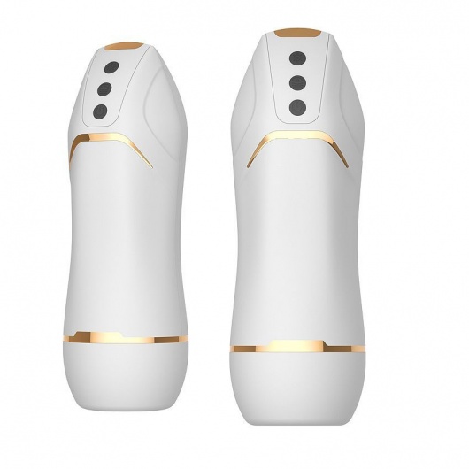 Белый вибромастурбатор Hero с режимом вакуума - A-LOVING - в Новочебоксарске купить с доставкой