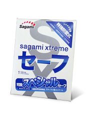 Презерватив Sagami Xtreme Ultrasafe с двойным количеством смазки - 1 шт. - Sagami - купить с доставкой в Новочебоксарске