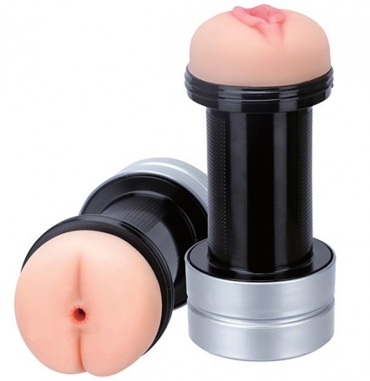 Мастурбатор 2-в-1 REALSTUFF 2 IN 1 HUMMER ANUS   VAGINA: вагина и анус - Dream Toys - в Новочебоксарске купить с доставкой