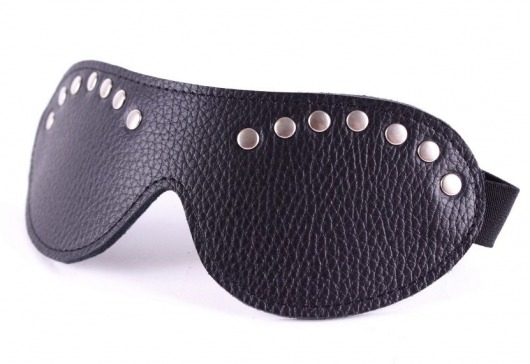 Черная маска с декором - БДСМ Арсенал - купить с доставкой в Новочебоксарске