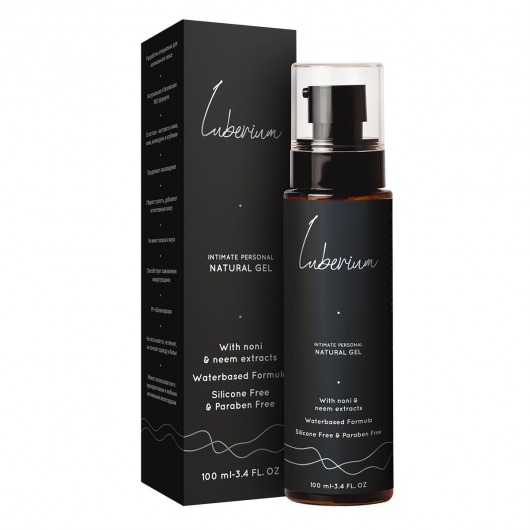 Интимный гель на водной основе с экстрактами нони и нима Luberium Natural Gel - 100 мл. - Luberium - купить с доставкой в Новочебоксарске