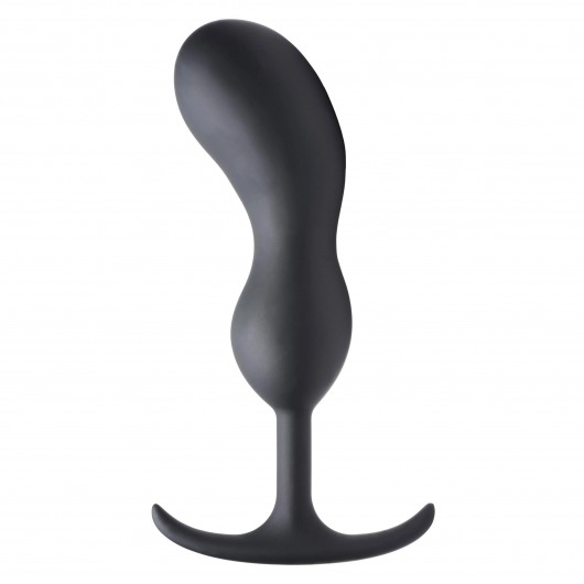 Черный массажер простаты с утяжелителями Premium Silicone Weighted Prostate Plug XL - 20,8 см. - XR Brands - в Новочебоксарске купить с доставкой