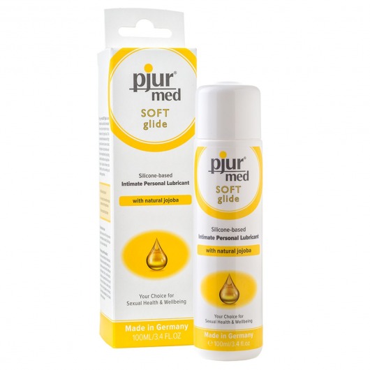 Силиконовый лубрикант с жожоба pjur MED Soft glide - 100 мл. - Pjur - купить с доставкой в Новочебоксарске