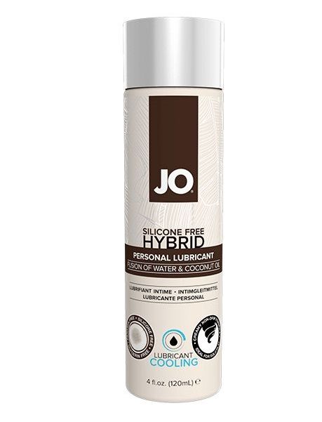 Водно-масляный лубрикант с охлаждающим эффектом JO Silicon free Hybrid Lubricant COOLING - 120 мл. - System JO - купить с доставкой в Новочебоксарске