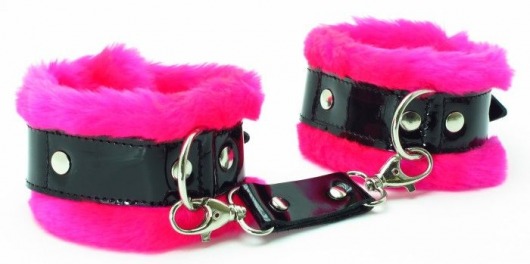 Розовые наручники с мехом BDSM Light - БДСМ Арсенал - купить с доставкой в Новочебоксарске
