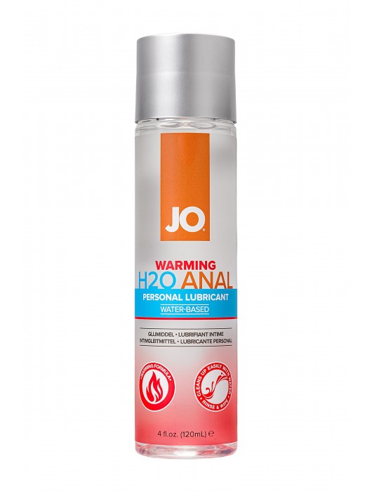 Анальный согревающий лубрикант на водной основе JO Anal H2O Warming - 120 мл. - System JO - купить с доставкой в Новочебоксарске