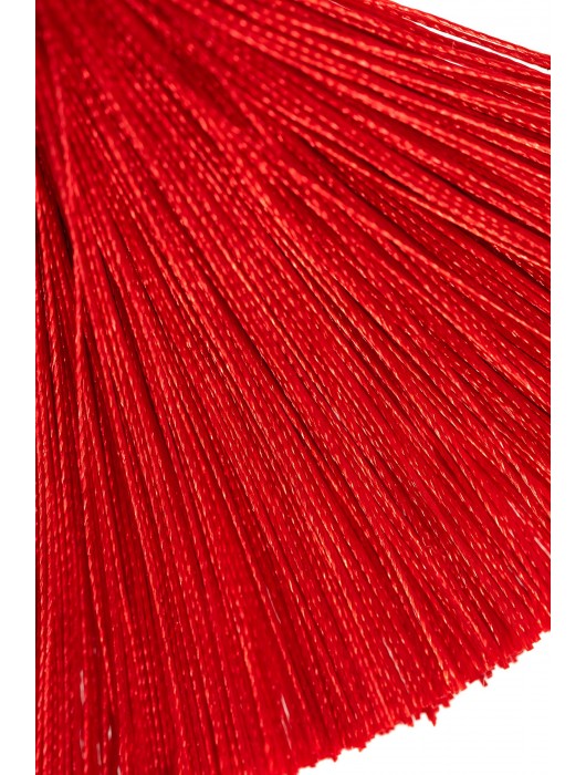 Зажимы на соски «Прищепки» с красными кисточками из шелка - Pecado - купить с доставкой в Новочебоксарске