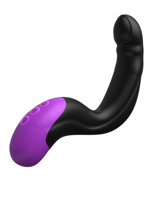 Черно-фиолетовый вибромассажёр простаты Hyper-Pulse P-Spot Massager - Pipedream - в Новочебоксарске купить с доставкой