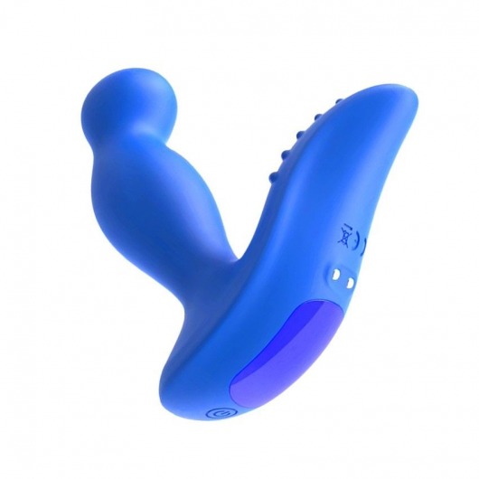 Синий вибромассажер простаты 3,5’’ P-spot Massager - 12,5 см. - Erokay - в Новочебоксарске купить с доставкой