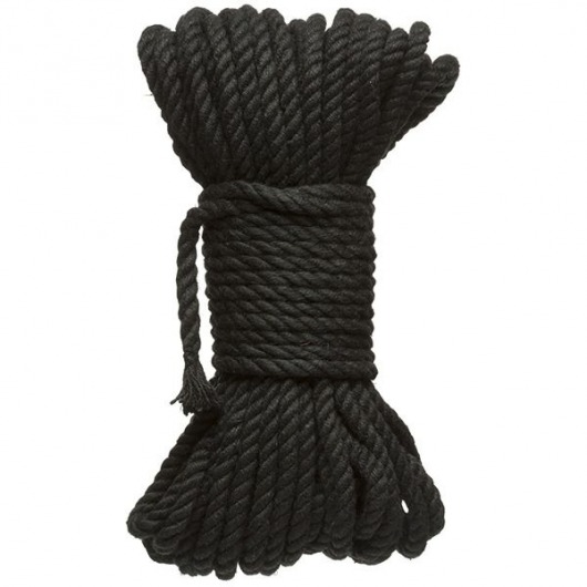 Черная верёвка для связывания и фиксации Bind Tie - 15,24 м. - Doc Johnson - купить с доставкой в Новочебоксарске