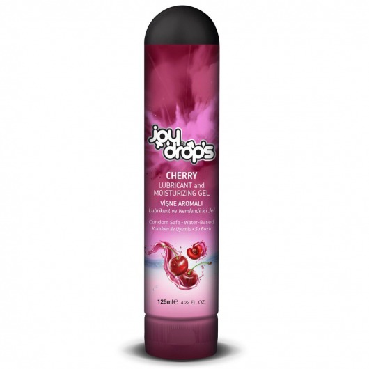 Смазка на водной основе Cherry с ароматом вишни -  125 мл. - JoyDrops - купить с доставкой в Новочебоксарске