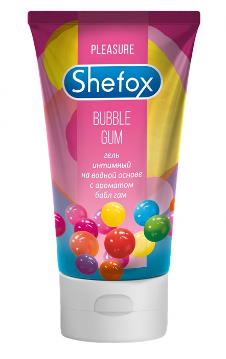 Интимная гель-смазка Shefox «Бабл гам» - 50 мл. - Shefox - купить с доставкой в Новочебоксарске