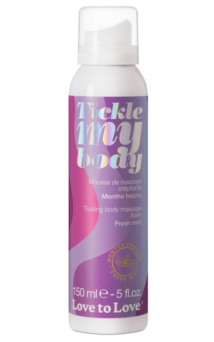 Массажная хрустящая пенка Tickle My Body Fresh Mint с ароматом мяты - 150 мл. - Love to Love - купить с доставкой в Новочебоксарске
