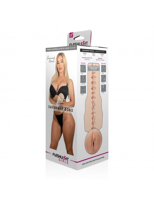 Мастурбатор-вагина Fleshlight Girls - Savannah Bond From Australia With Love - Fleshlight - в Новочебоксарске купить с доставкой