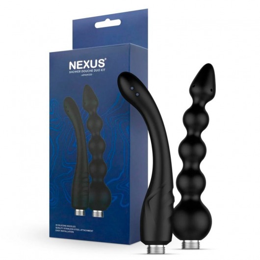 Набор из 2 насадок для анального душа Shower Douche Duo Kit - Nexus Range - купить с доставкой в Новочебоксарске