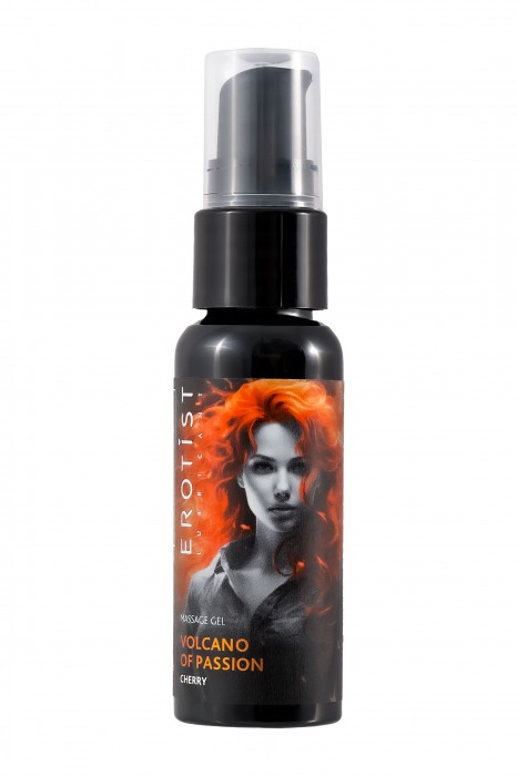 Гель с эффектом вибрации Volcano Of Passion со вкусом вишни - 25 мл. - Erotist Lubricants - купить с доставкой в Новочебоксарске